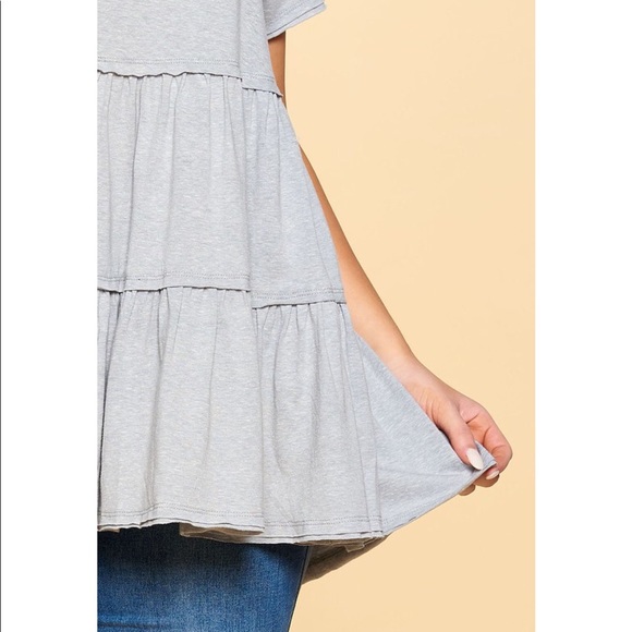 Callie Babydoll Top~Plus - Picture 2 of 5